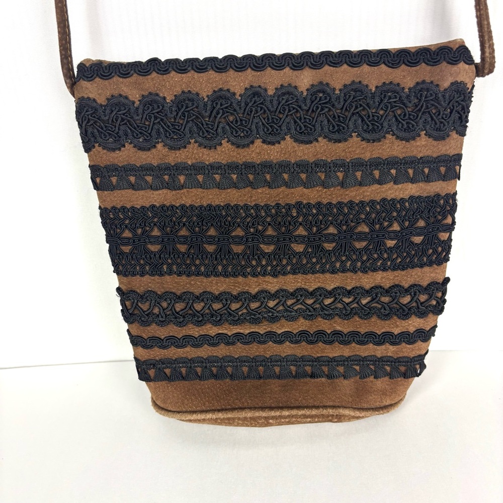 Genuine Suede Cross Body Purse